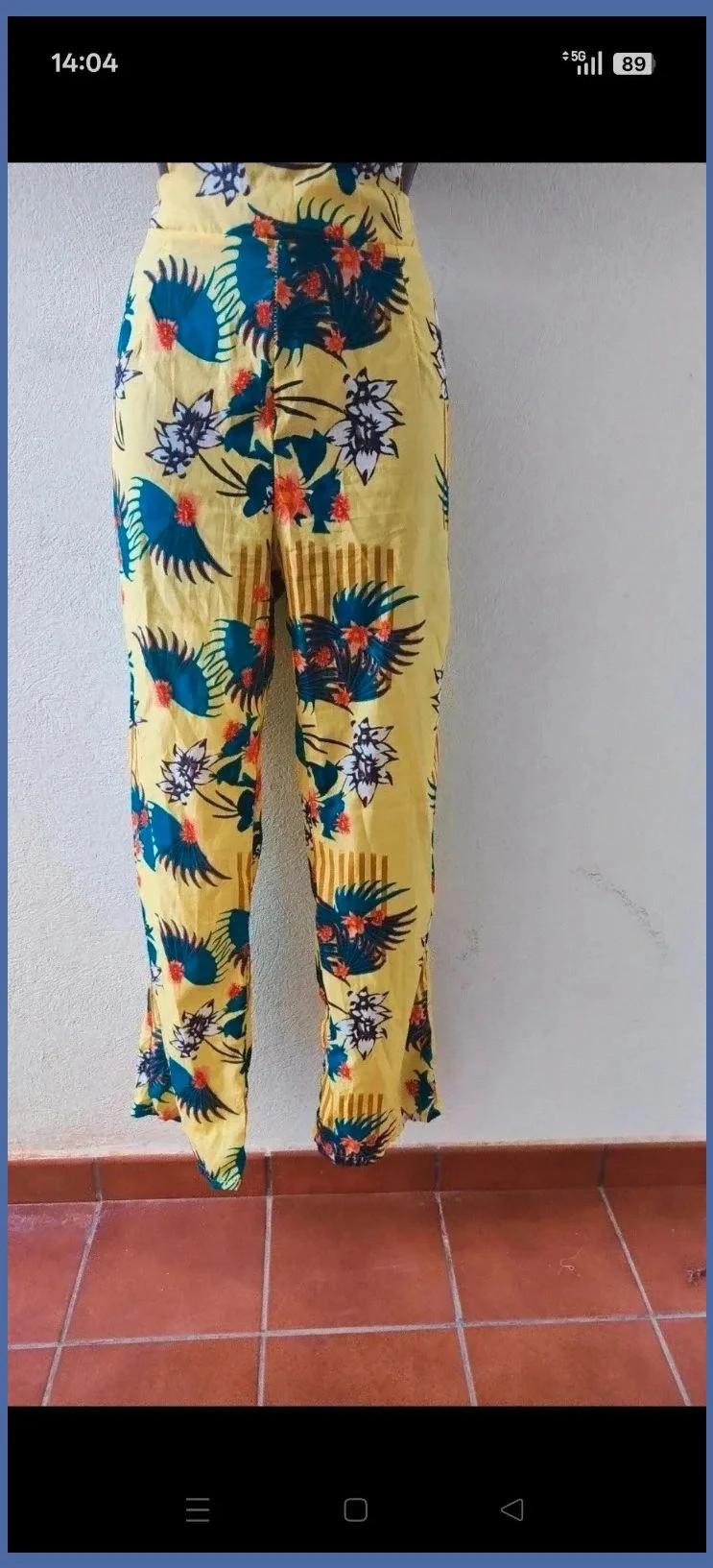 Mono largo floral amarillo 🌈 – Tropical – taille S / 36 / 8 4