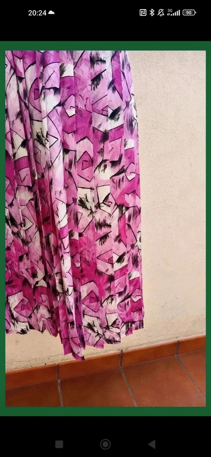 Falda MIDI plisada – Hermann Lange – taille L / 40 / 12 5