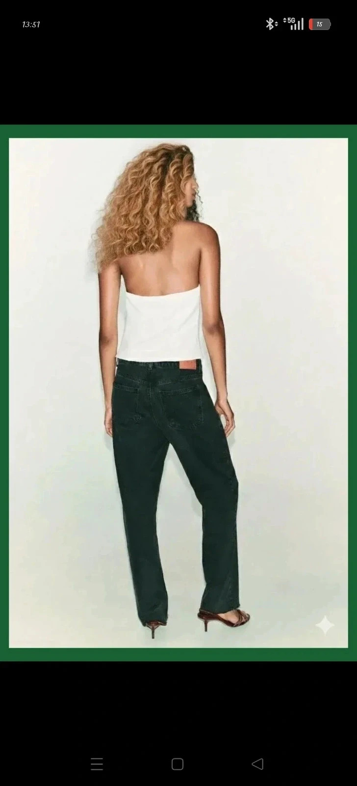 Top halter blanco con lazos negros Zara 🌈 – Zara – taille XS / 34 / 6 3