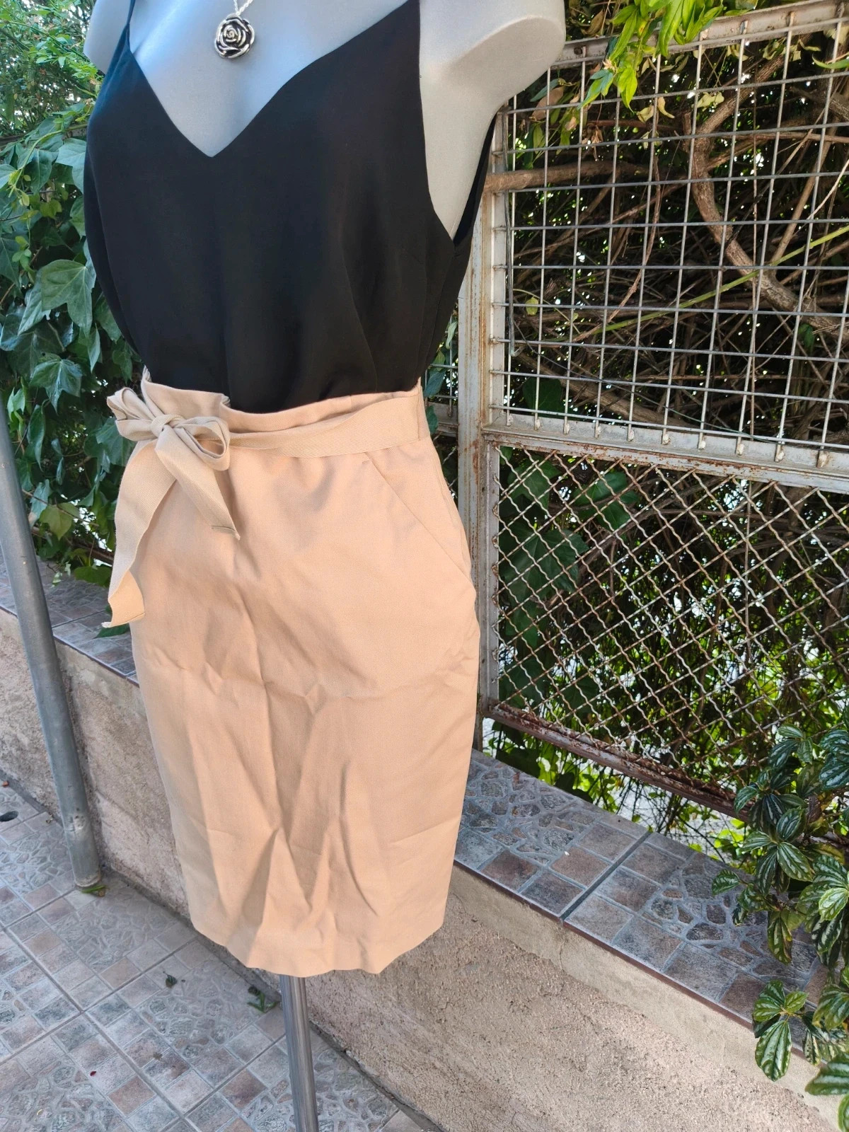 Falda de tubo beige Purificación García 🌈 – Purificación García – taille M / 38 / 10 3