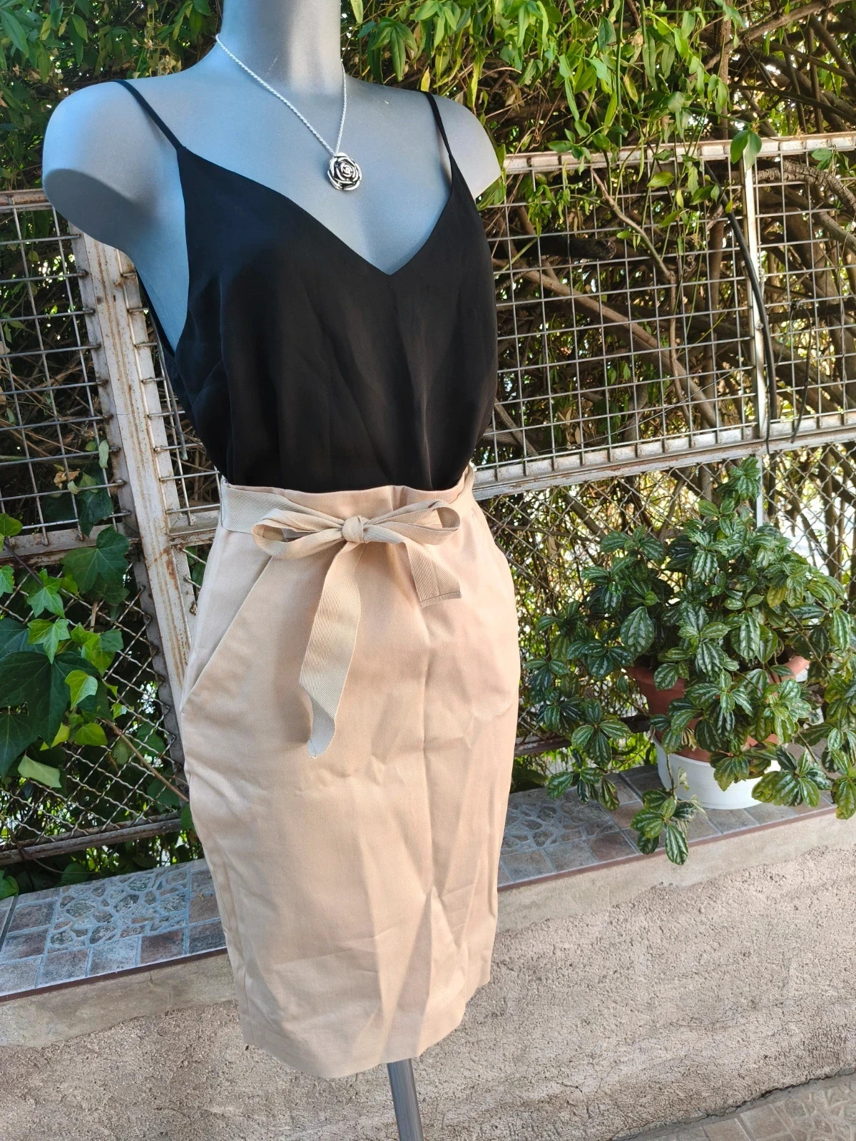 Falda de tubo beige Purificación García 🌈 – Purificación García – taille M / 38 / 10 2