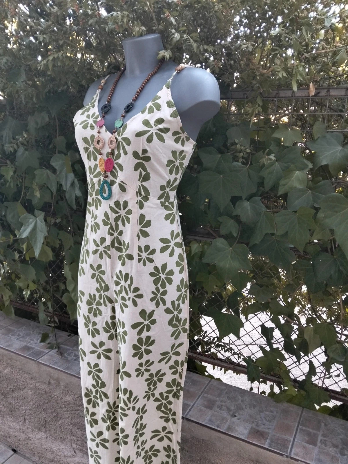 Monos largo estampado floral verde Armonías talla S 🌈 – Armonias – taille S / 36 / 8 4