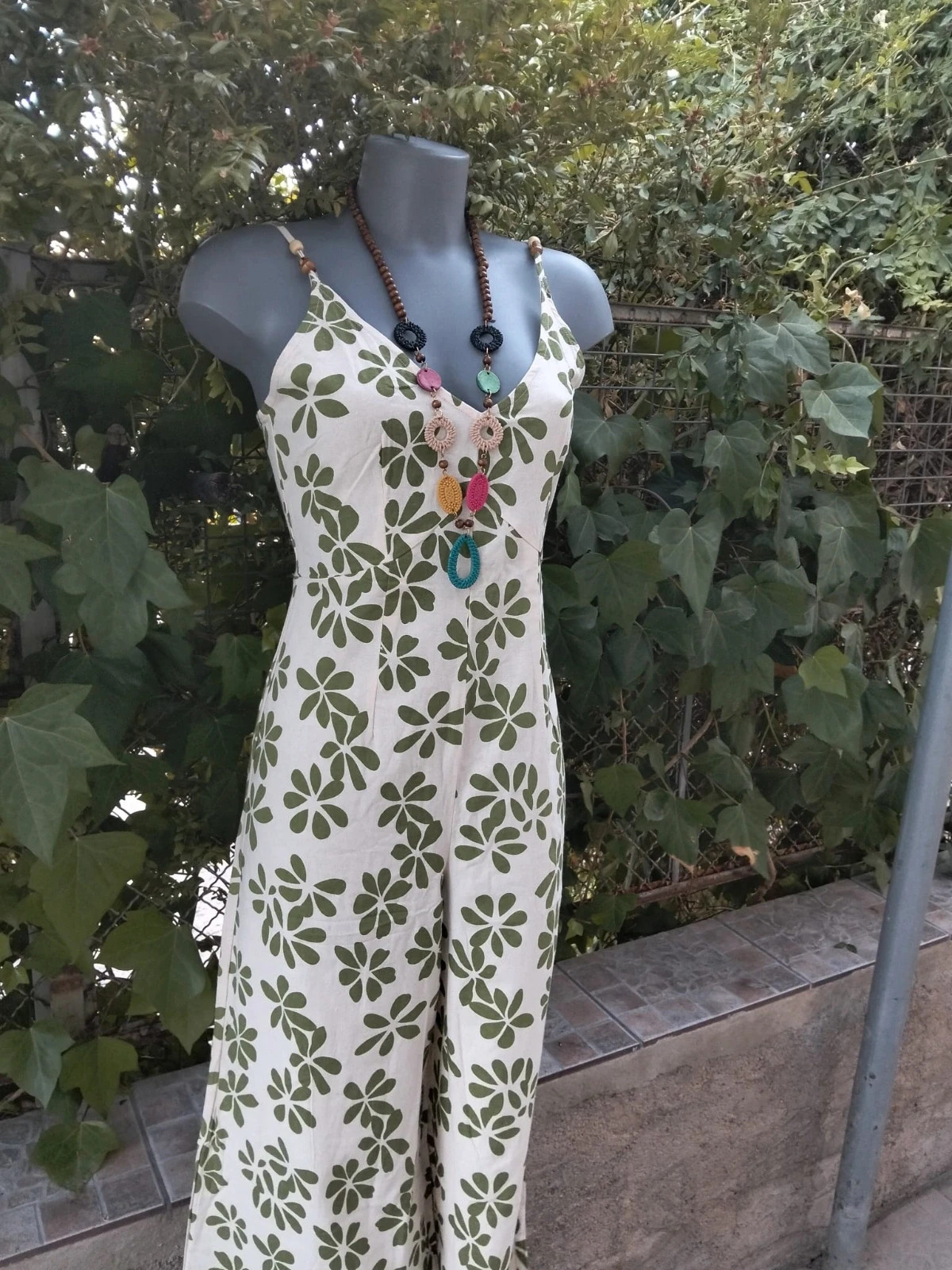 Monos largo estampado floral verde Armonías talla S 🌈 – Armonias – taille S / 36 / 8 2