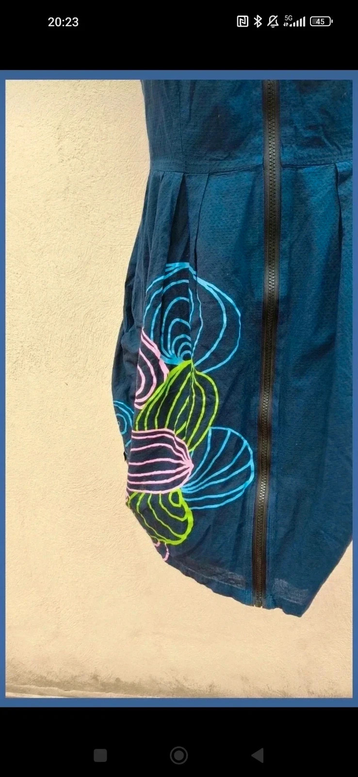 Vestido azul marino con cremallera frontal Titis - Talla M 🌈 – Titis – taille M / 38 / 10 3