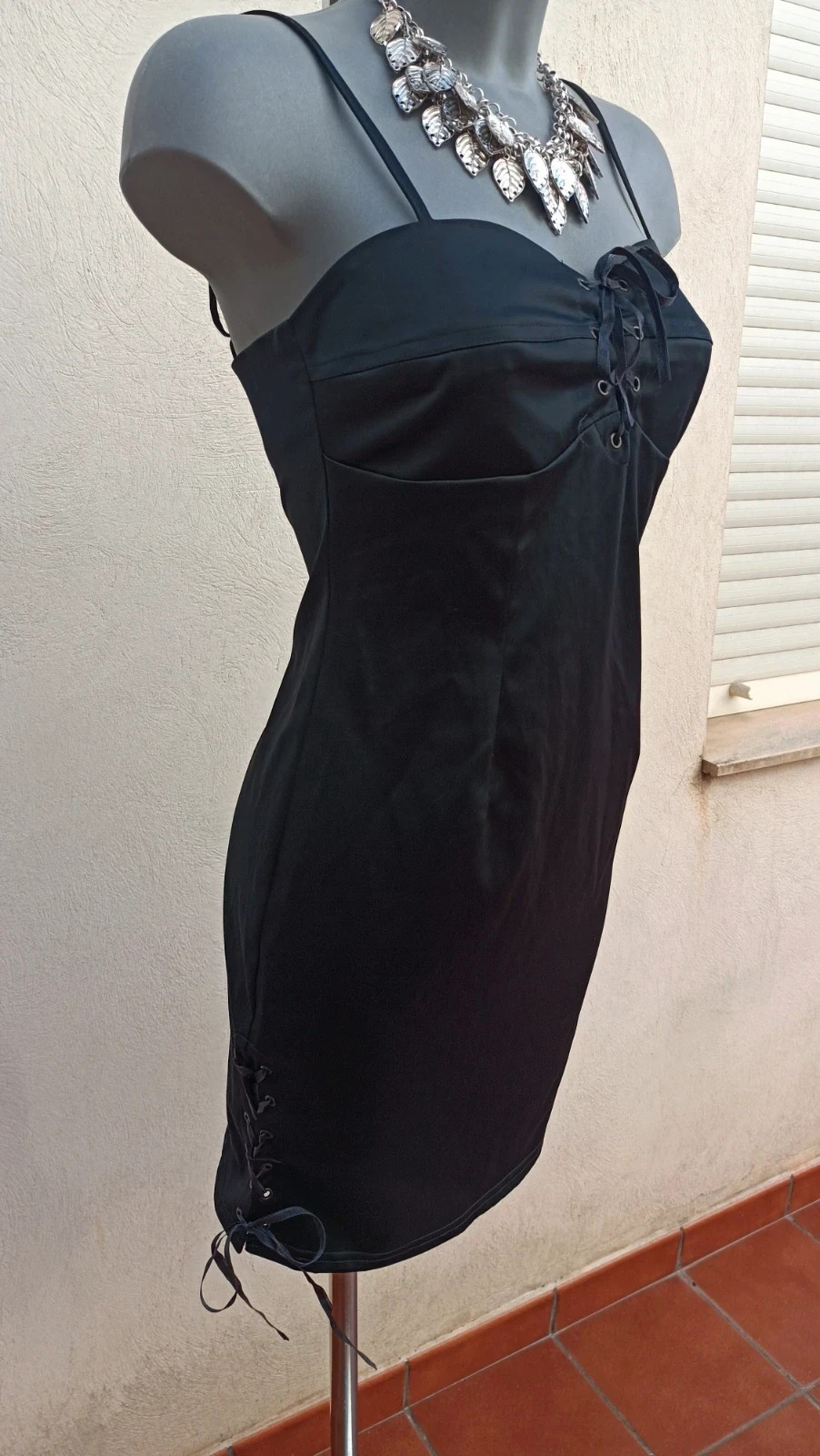 Vestido Mini Negro Estilo Gótico/Coquette - BAY 🌈 – Bay – taille L / 40 / 12 2