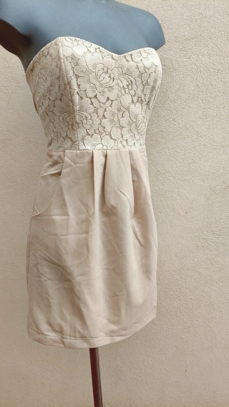 Minivestido de Encaje Palabra de Honor - ICHI (Talla M) 🌈 – ICHI – taille S / 36 / 8 2