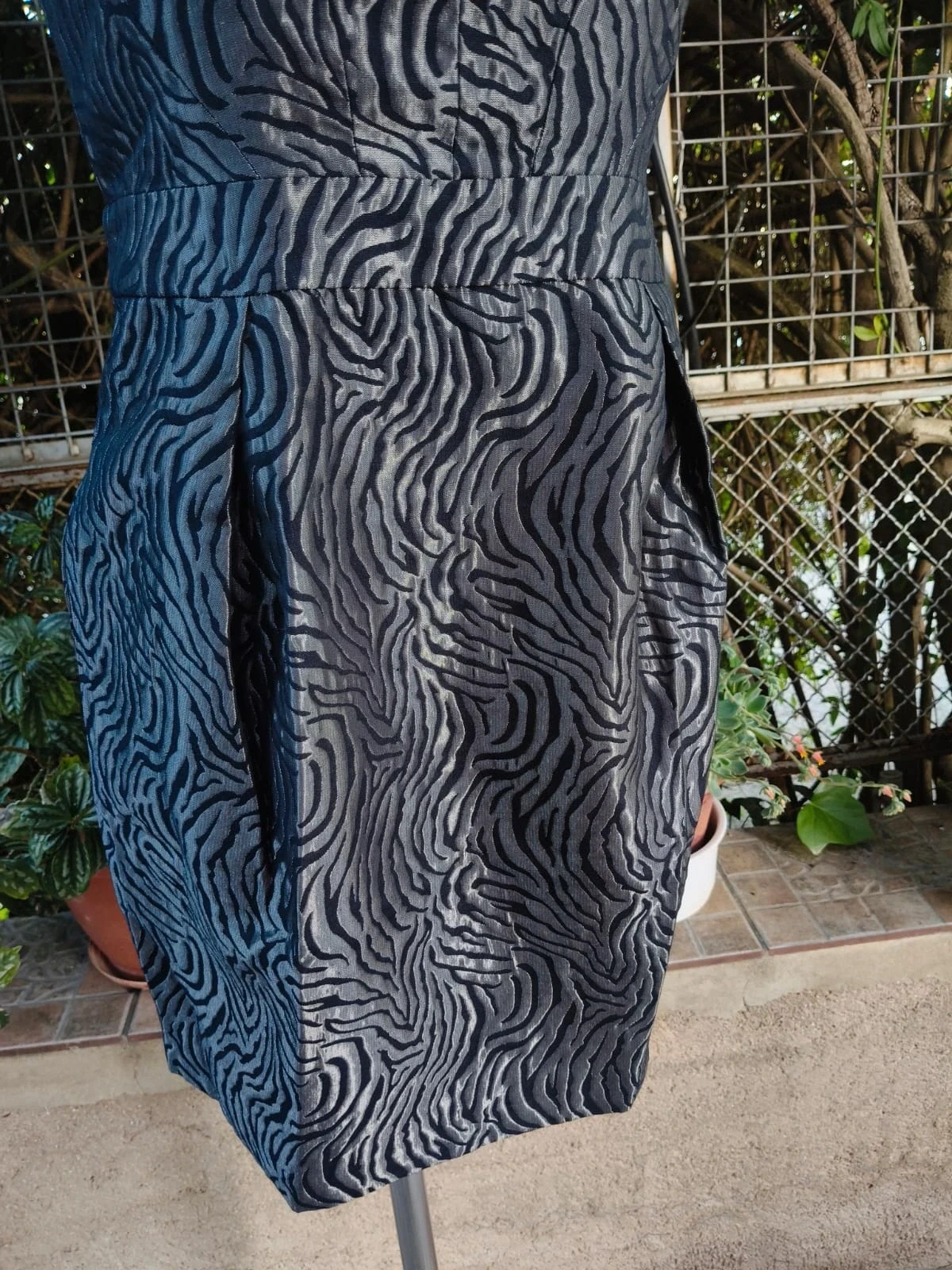 Vestido Palabra de Honor con Relieve Satinado 🌈 – Jeans & Clothes – taille S / 36 / 8 5