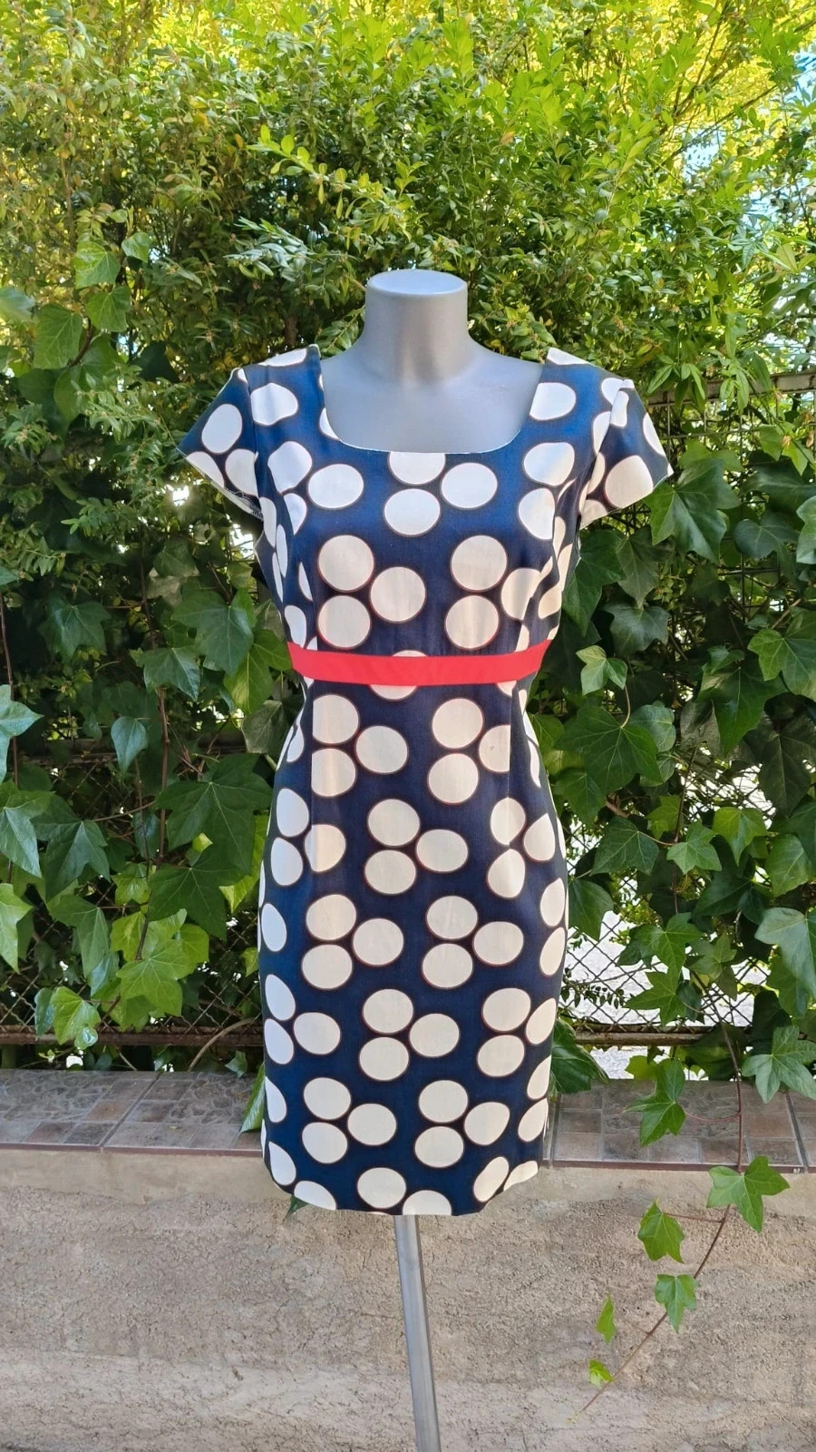 Vestido Ajustado de Lunares - Estilo Retro / Pin-up 🌈 – MAZA – taille XXL / 44 / 16