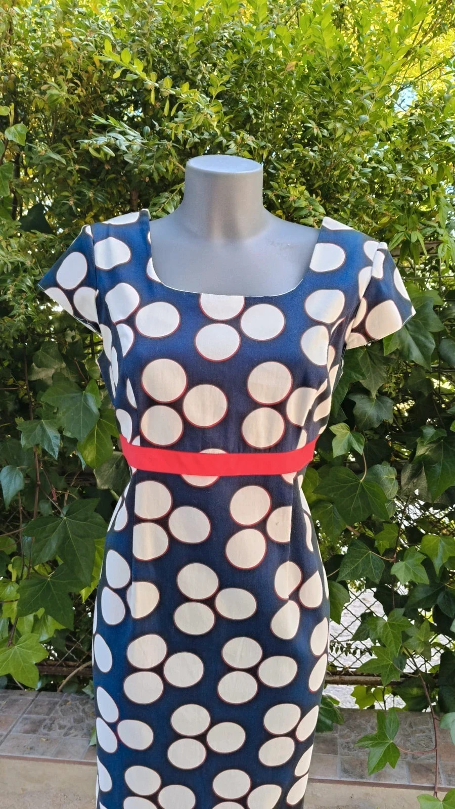 Vestido Ajustado de Lunares - Estilo Retro / Pin-up 🌈 – MAZA – taille XXL / 44 / 16 2