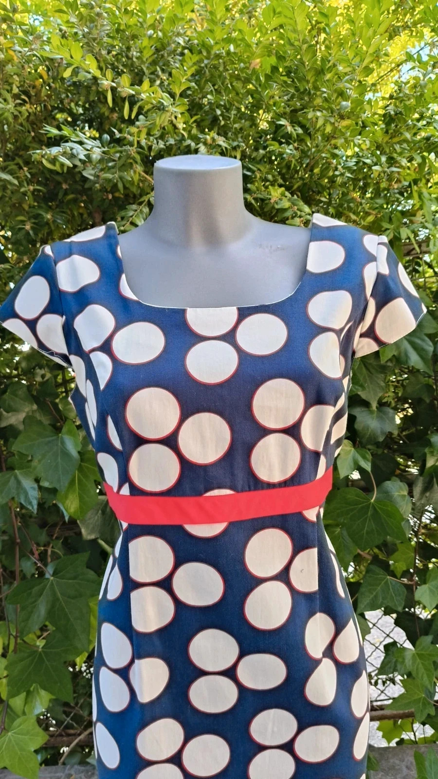 Vestido Ajustado de Lunares - Estilo Retro / Pin-up 🌈 – MAZA – taille XXL / 44 / 16 3