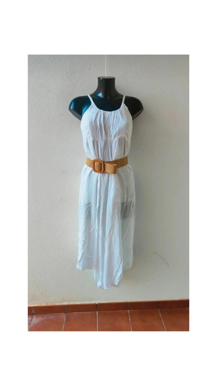 Vestido largo ibicenco blanco 🤍