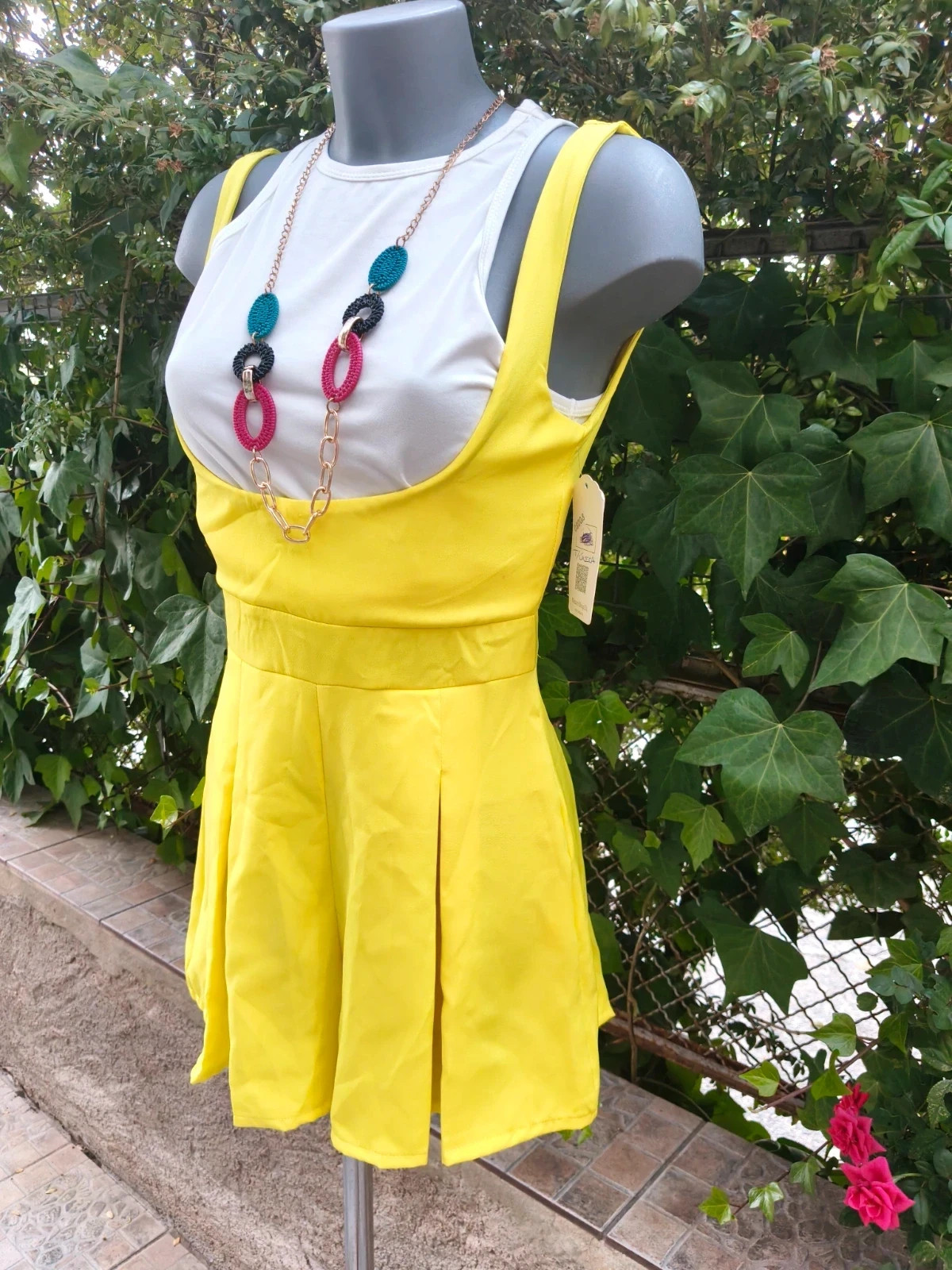 Mono Corto Amarillo con Vuelo 🌈 – La Boutique – taille Taille unique 3