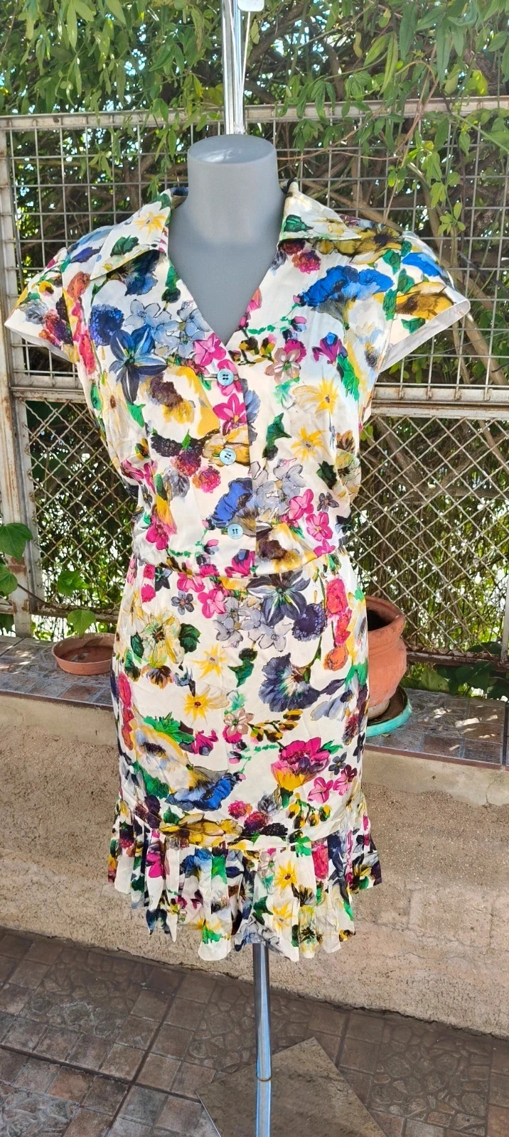Vestido vintage estampado floral 🌺 – Vintage Boutique – taille L / 40 / 12 2