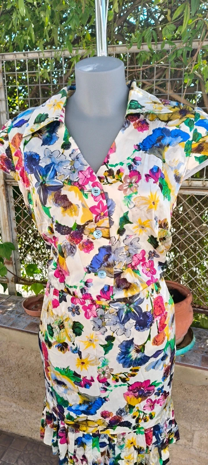 Vestido vintage estampado floral 🌺 – Vintage Boutique – taille L / 40 / 12 3