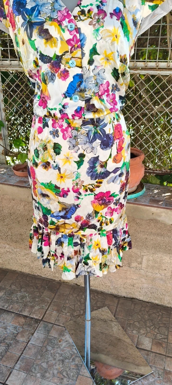 Vestido vintage estampado floral 🌺 – Vintage Boutique – taille L / 40 / 12 4