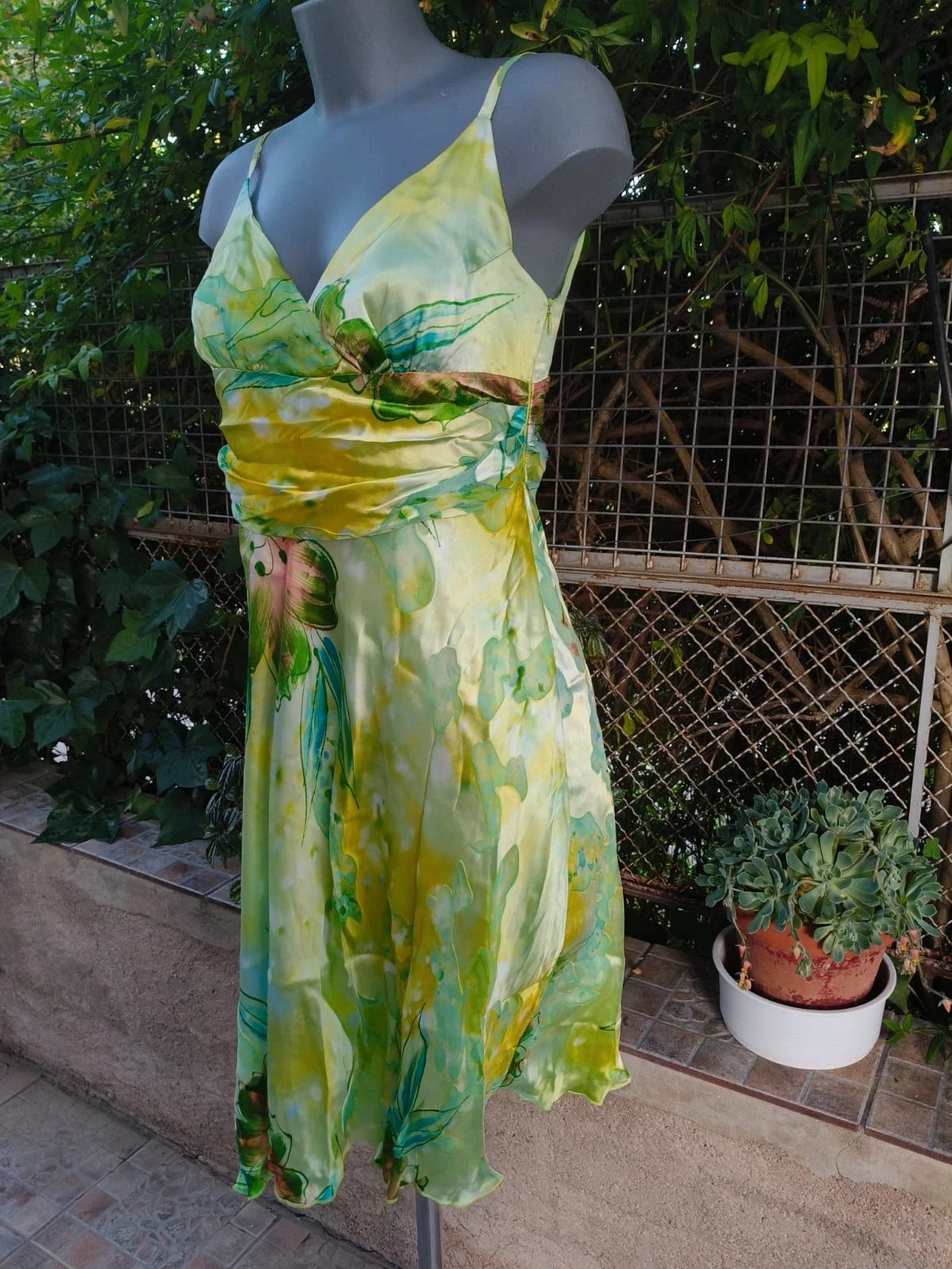 Vestido de Seda Paloma Suárez (Madrid) - Talla 42 🌈 – paloma suarez – taille XL / 42 / 14 3
