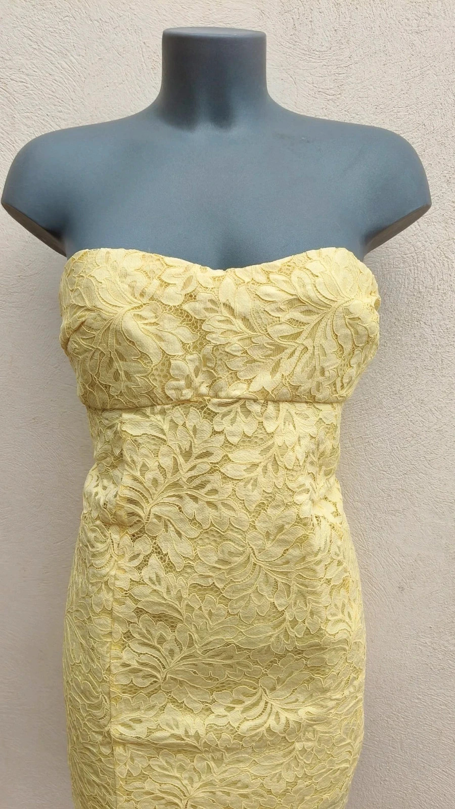 Vestido de Encaje Amarillo - Mango (MNG 🌈 – Mango – taille M / 38 / 10 2