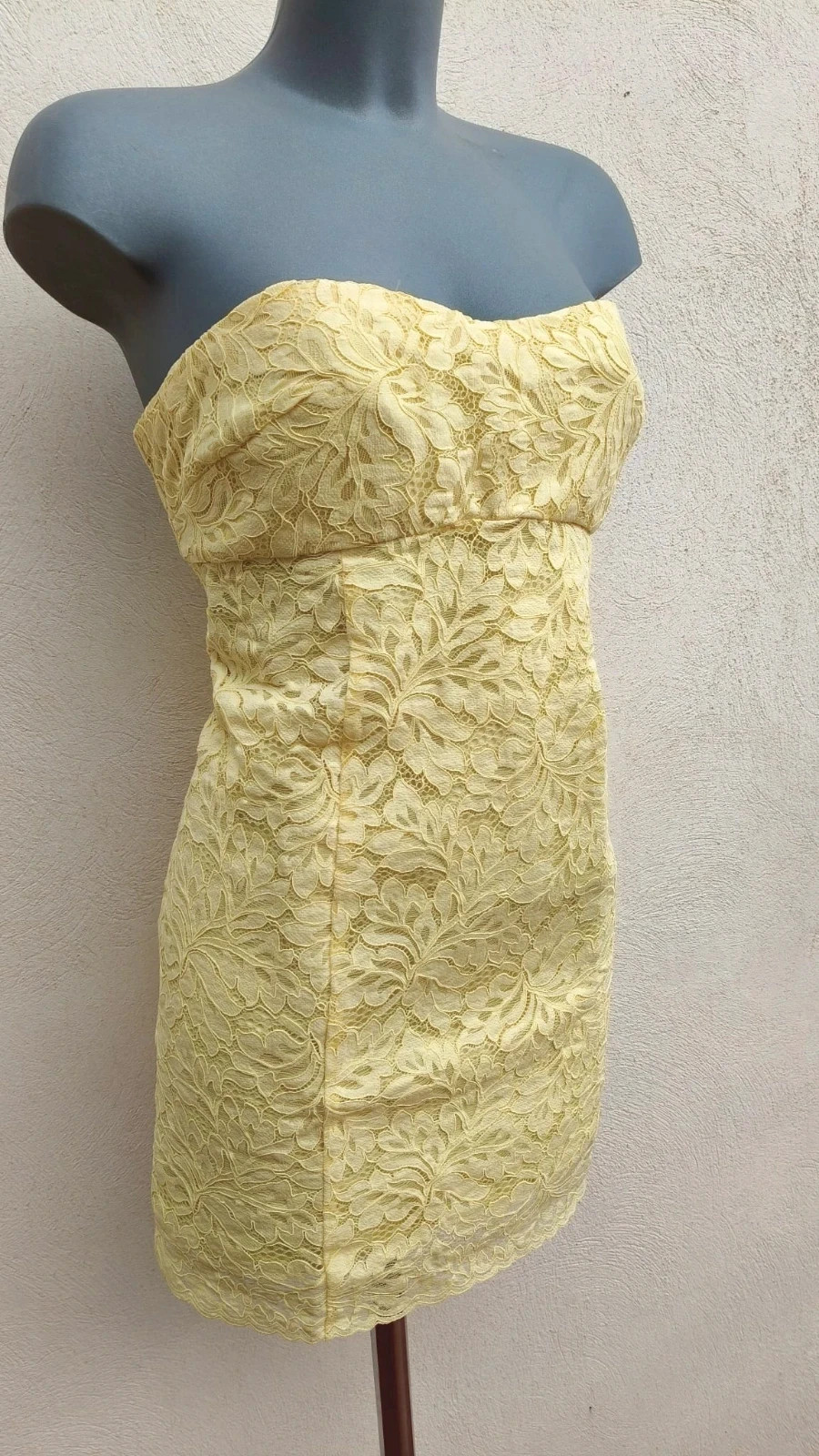 Vestido de Encaje Amarillo - Mango (MNG 🌈 – Mango – taille M / 38 / 10 4