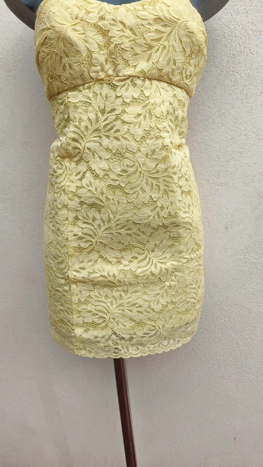 Vestido de Encaje Amarillo - Mango (MNG 🌈 – Mango – taille M / 38 / 10 3