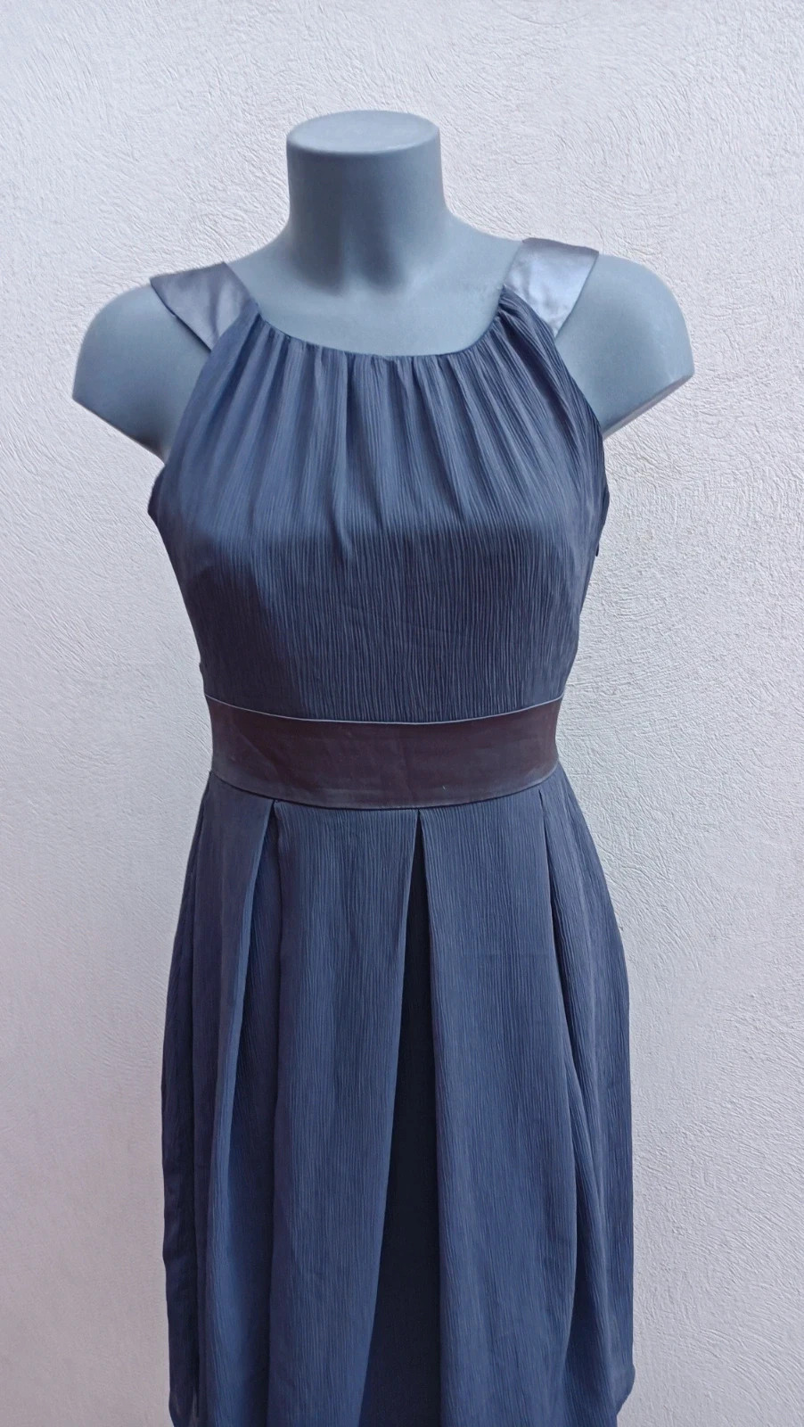 Precioso Vestido de Cóctel Orsay - Gris Antracita Plisado con Lazo - Talla 36 🌈 – ORSAY – taille S / 36 / 8 2