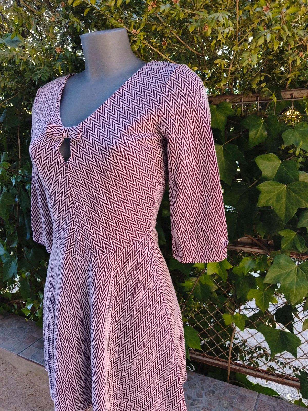 Vestido corto de Fórmula joven estampado zigzag – Fórmula Joven – taille S / 36 / 8 2