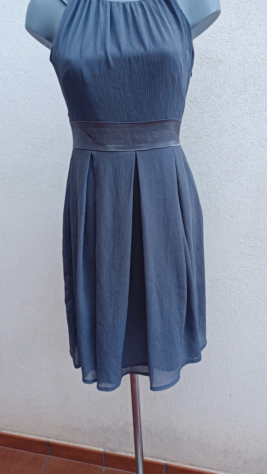 Precioso Vestido de Cóctel Orsay - Gris Antracita Plisado con Lazo - Talla 36 🌈 – ORSAY – taille S / 36 / 8 3
