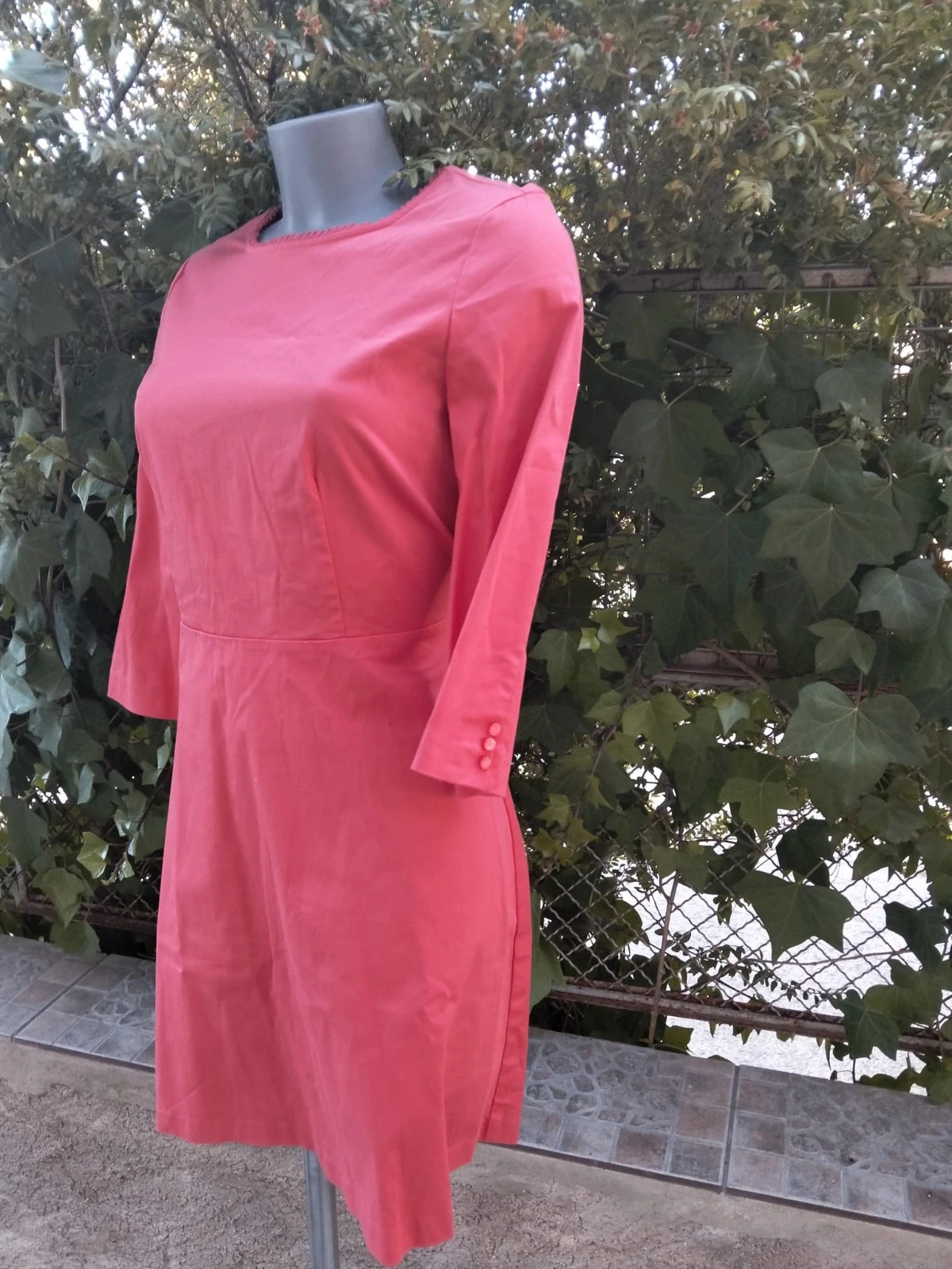 Vestido coral R Edition midi con espalda descubierta 🌈 – R Edition – taille M / 38 / 10 4