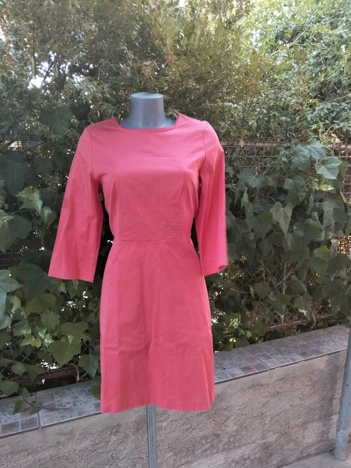 Vestido coral R Edition midi con espalda descubierta 🌈 – R Edition – taille M / 38 / 10