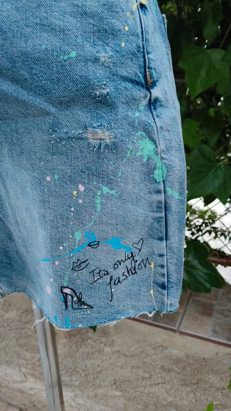 Minifalda Vaquera Zara - Edición "Paint Splatter" 🎨 – Zara – taille M / 38 / 10 4
