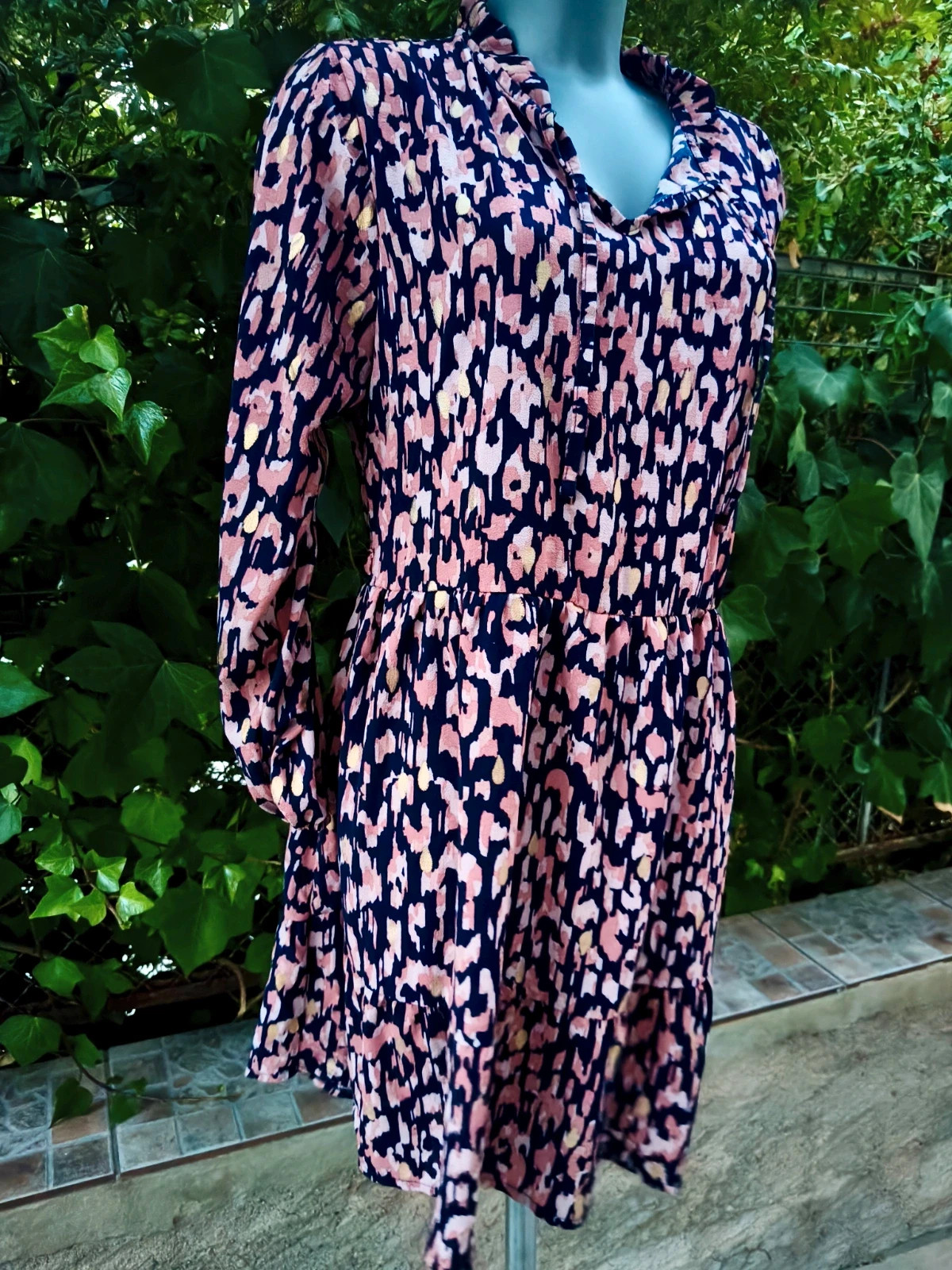 Vestido corto estampado leopardo talla L 🌈 – Boutique Bohéme – taille L / 40 / 12 3