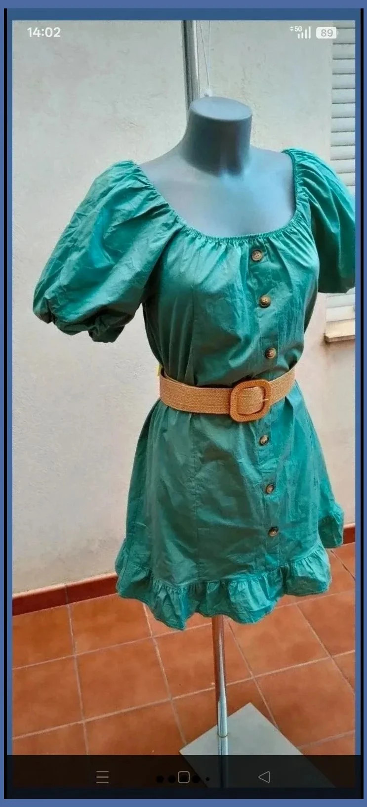 Vestido corto verde turquesa 🌈 – La Boutique – taille M / 38 / 10 2
