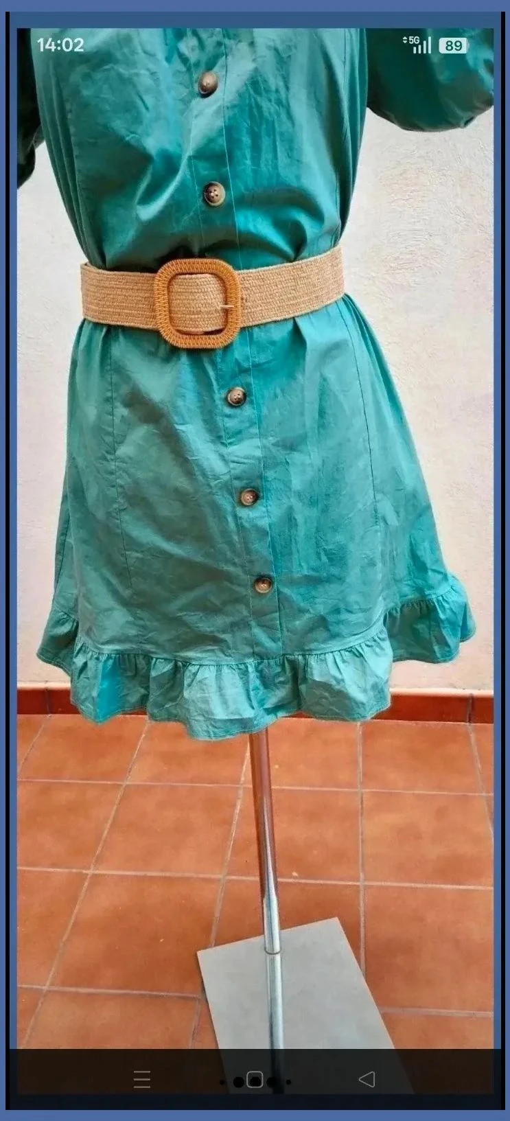 Vestido corto verde turquesa 🌈 – La Boutique – taille M / 38 / 10 4