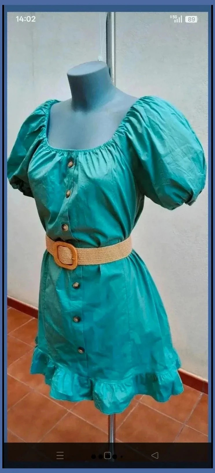 Vestido corto verde turquesa 🌈 – La Boutique – taille M / 38 / 10 3