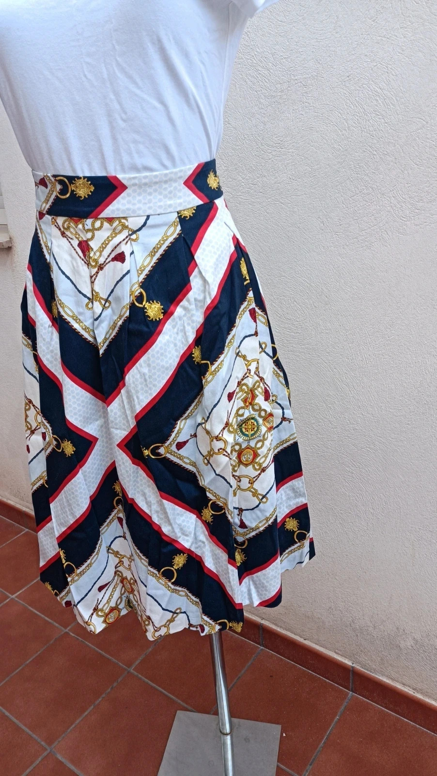Falda Midi Orsay - Estampado Marinero de Cadenas 🌈 – ORSAY – taille L / 40 / 12 3
