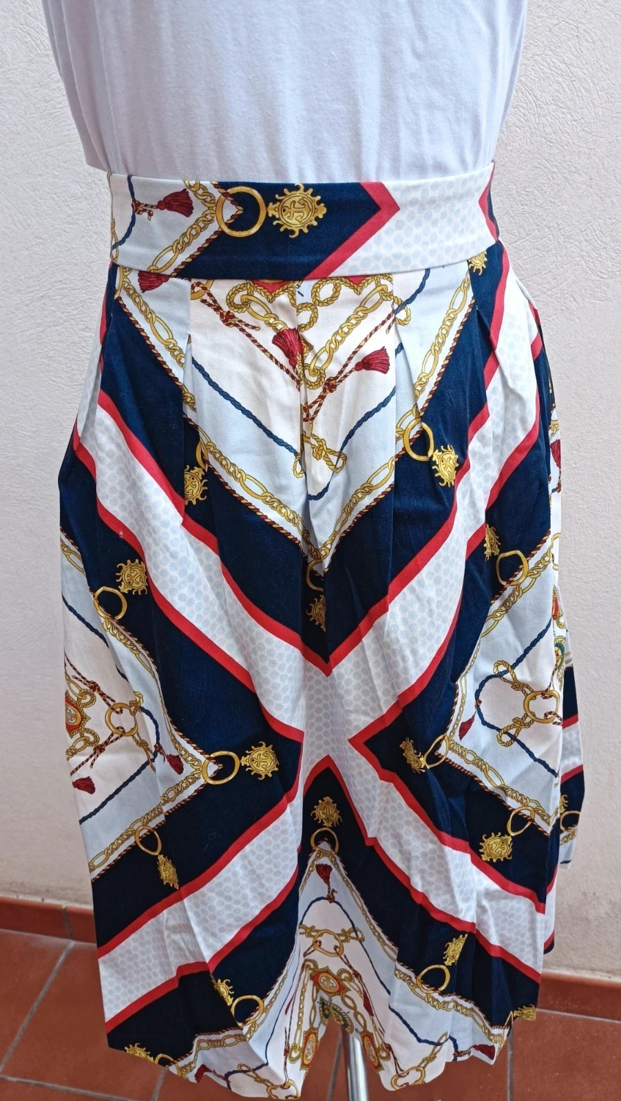 Falda Midi Orsay - Estampado Marinero de Cadenas 🌈 – ORSAY – taille L / 40 / 12 5
