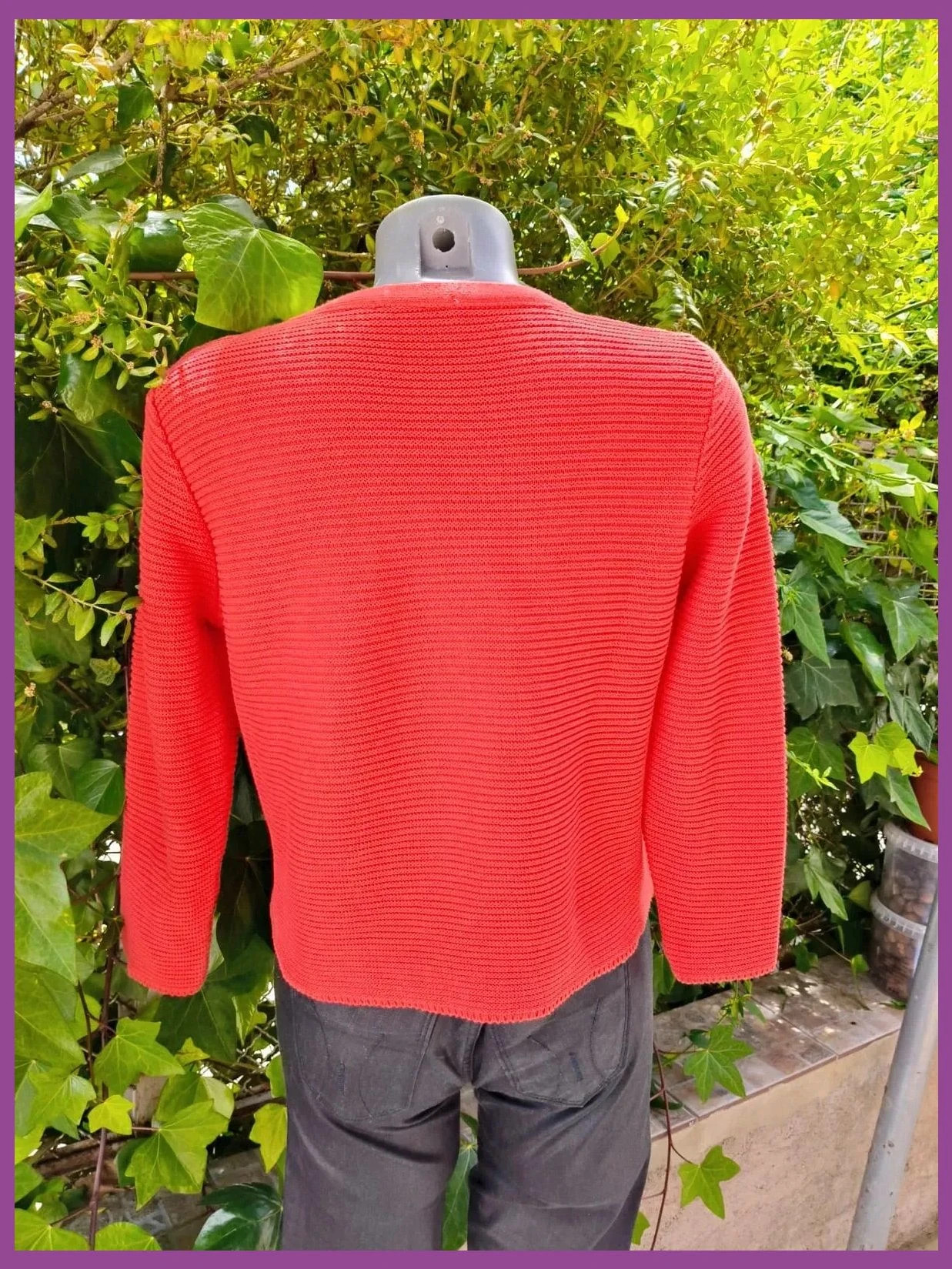 Jersey de Punto Rojo Coral - Les Ateliers Clamartois 🌈 – les ateliers clamartois – taille M / 38 / 10 5