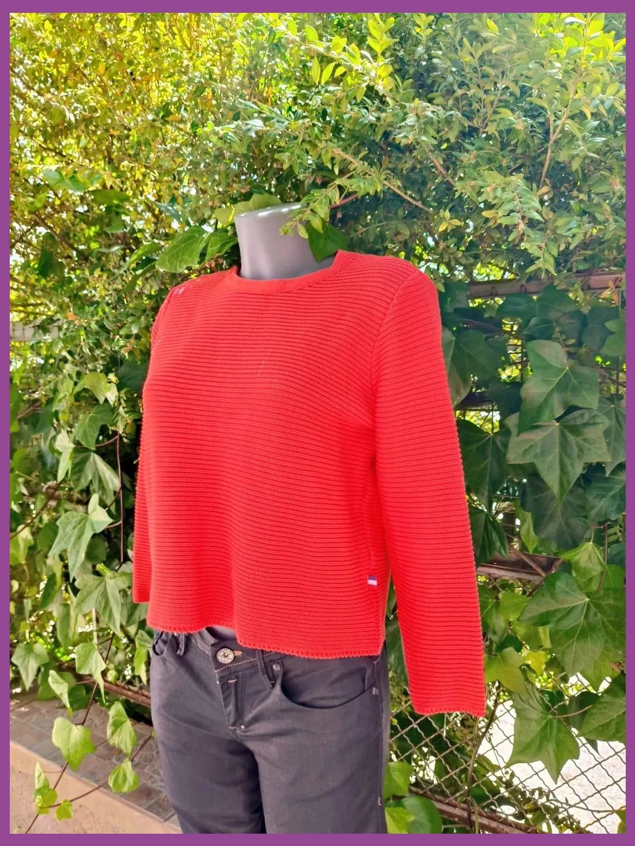 Jersey de Punto Rojo Coral - Les Ateliers Clamartois 🌈 – les ateliers clamartois – taille M / 38 / 10 3