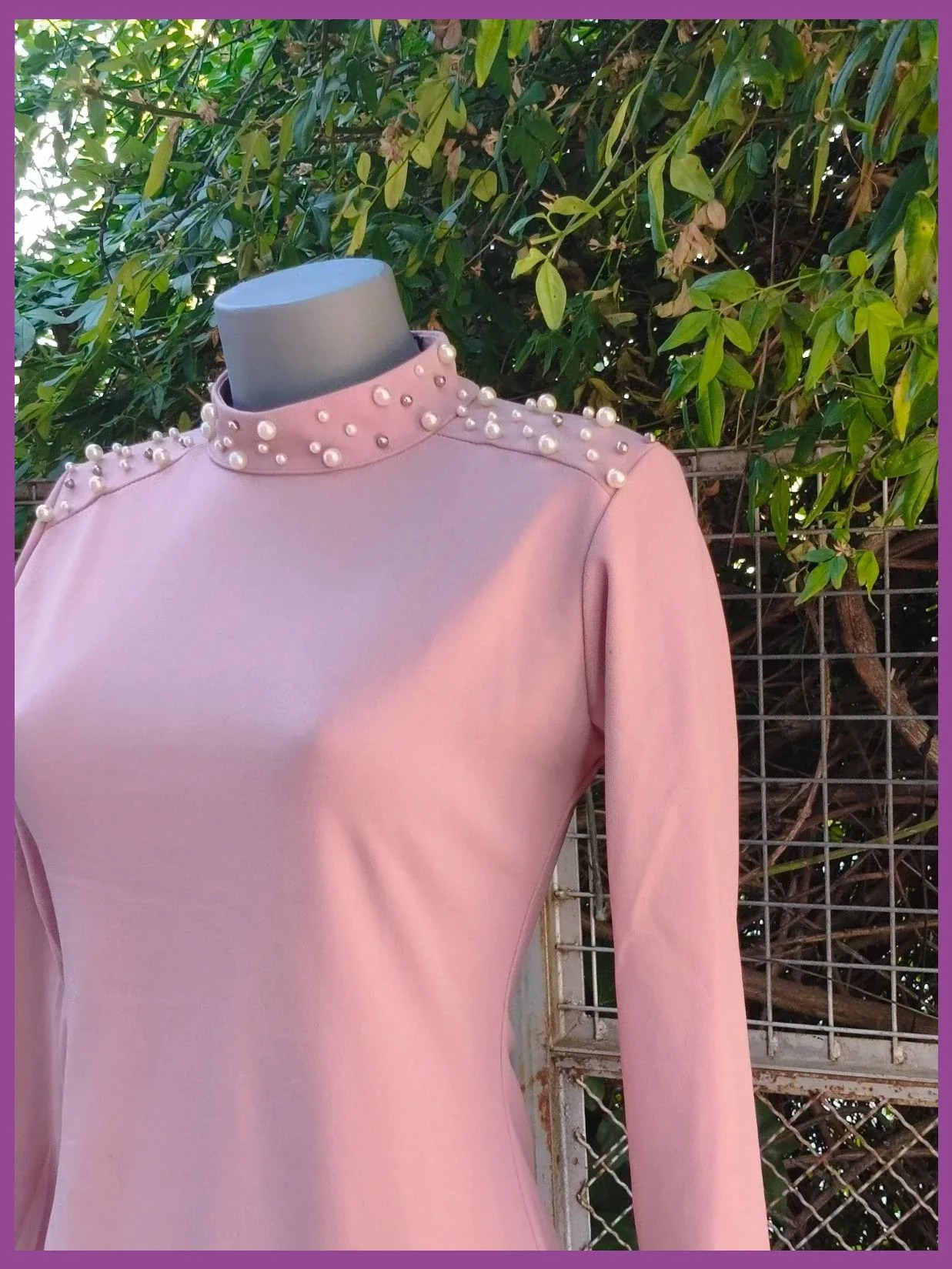 Vestido corto rosa con perlas 🌈 – La Boutique – taille M / 38 / 10 4