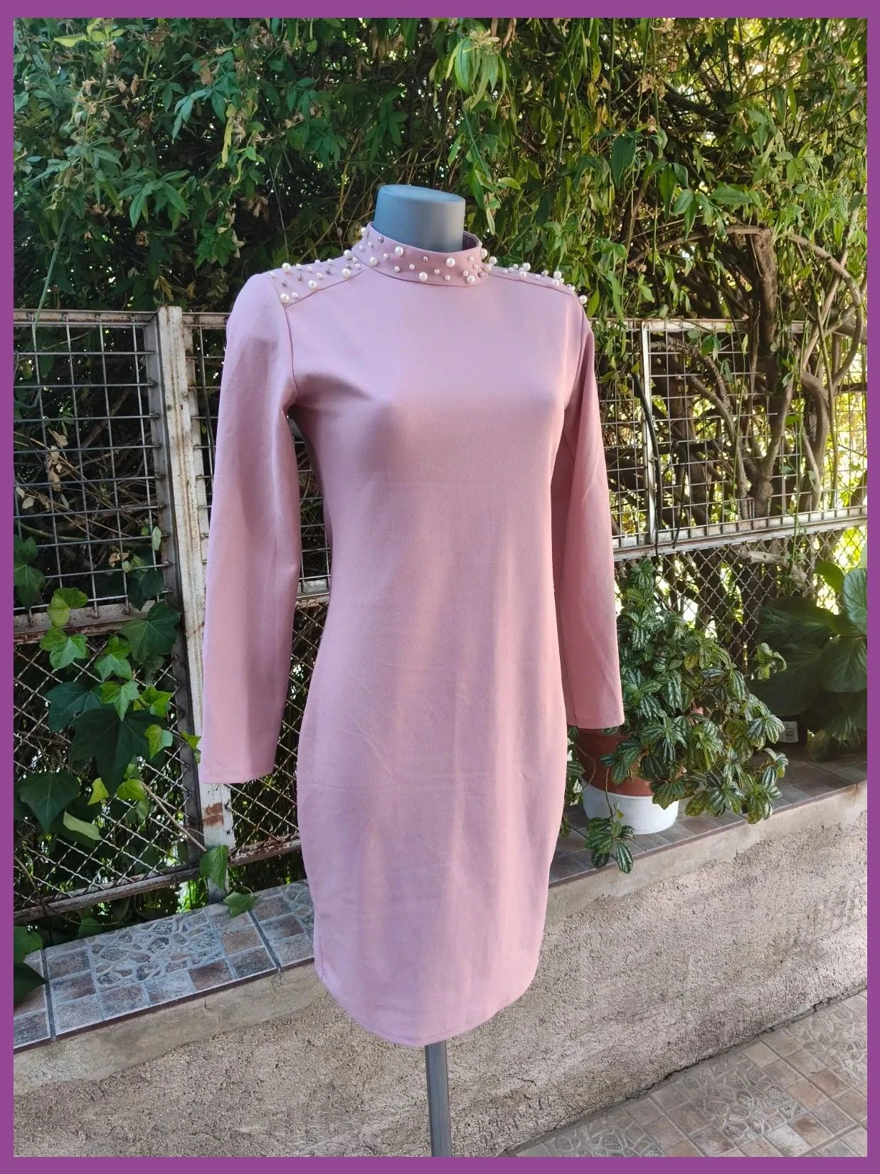 Vestido corto rosa con perlas 🌈 – La Boutique – taille M / 38 / 10 2