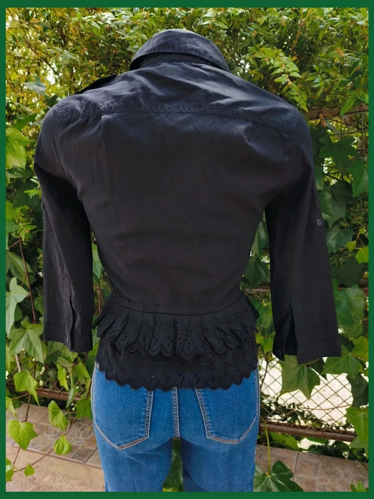 Camisa negra militar chic con bordado suizo Comptoir des Cotonniers - Talla 36 🌈 – Comptoir des Cotonniers – taille S / 36 / 8 4