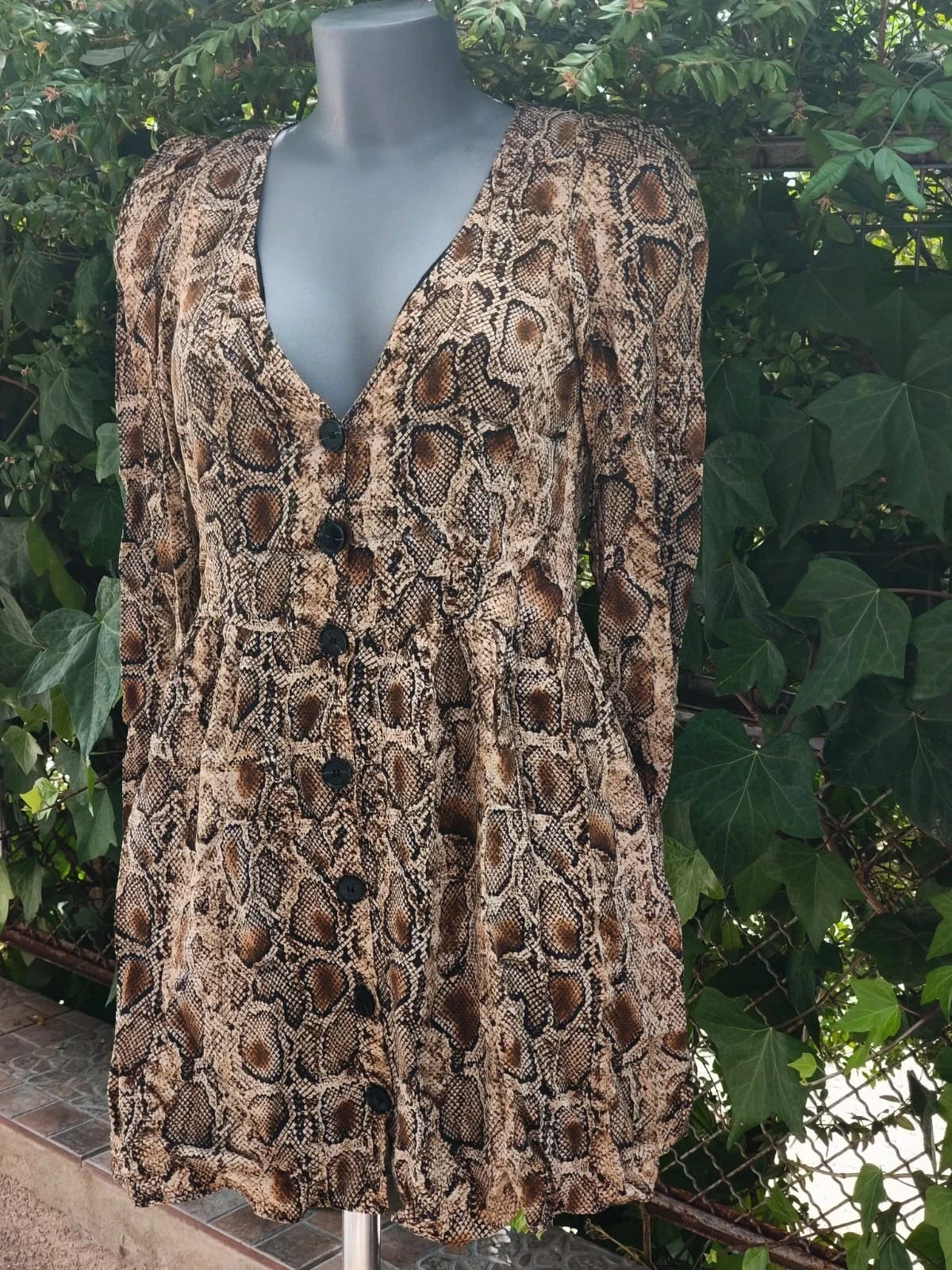 Vestido Corto de Zara TRF con Estampado de Serpiente 🐍 – Zara – taille S / 36 / 8 4