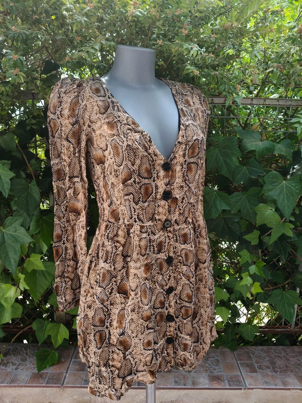 Vestido Corto de Zara TRF con Estampado de Serpiente 🐍 – Zara – taille S / 36 / 8 2