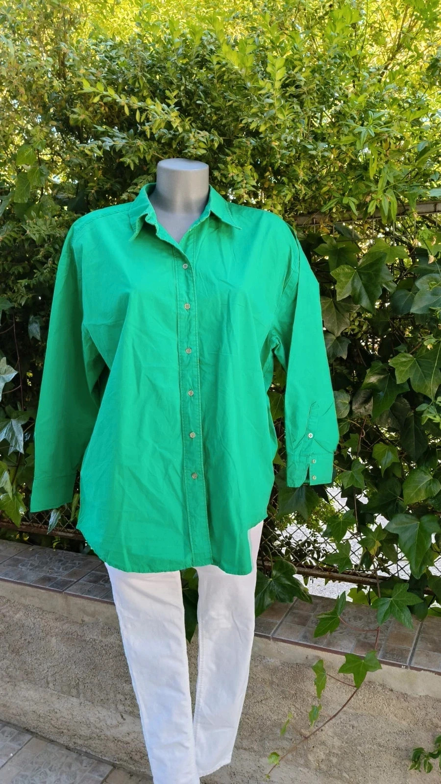 Camisa Oversize Verde Vibrante - Co'Couture 🌈 – Co'couture – taille L / 40 / 12 5