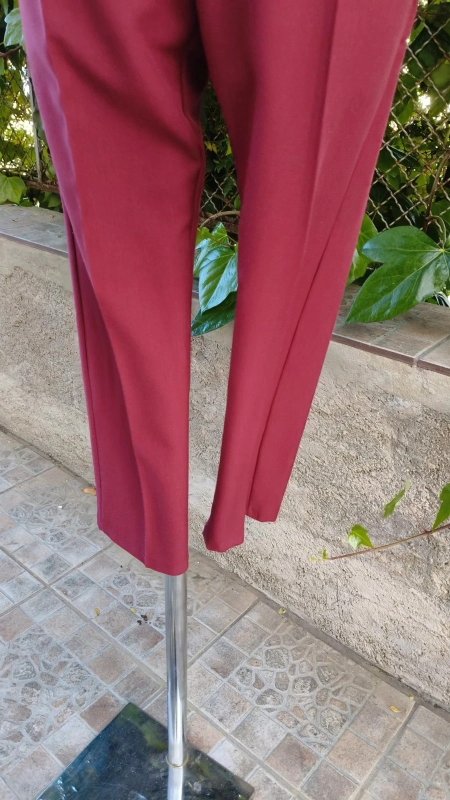 Pantalón Recto Granate - Talla 42 (Vagarro) 🌈 – vagarro – taille XL / 42 / 14 3