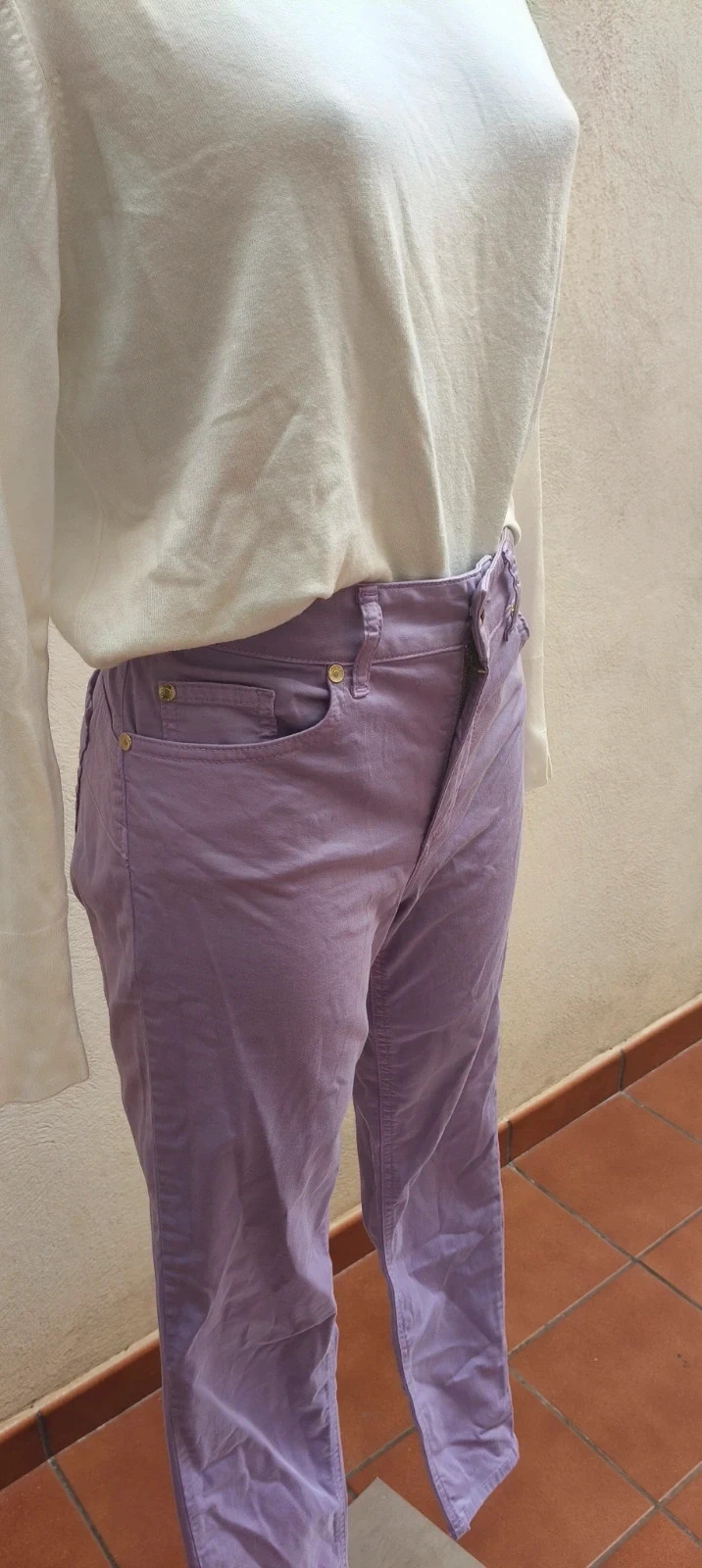 Pantalón Liu Jo Color Lila / Lavanda - Talla 30 (M) – Liu Jo – taille M / 38 / 10 4