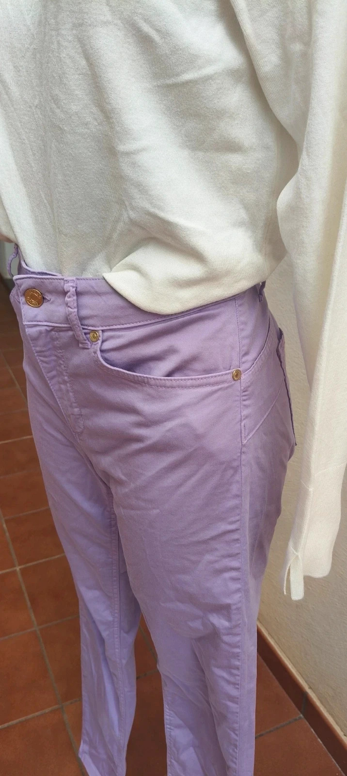 Pantalón Liu Jo Color Lila / Lavanda - Talla 30 (M) – Liu Jo – taille M / 38 / 10 5