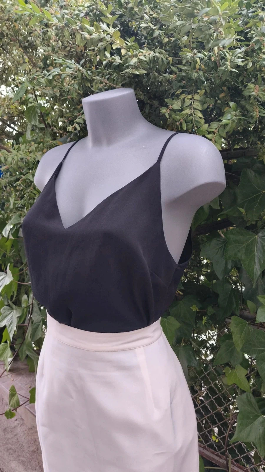 Top lencero negro Primark - Talla 42 (L) - Efecto Satén 🌈 – Primark – taille XL / 42 / 14 3