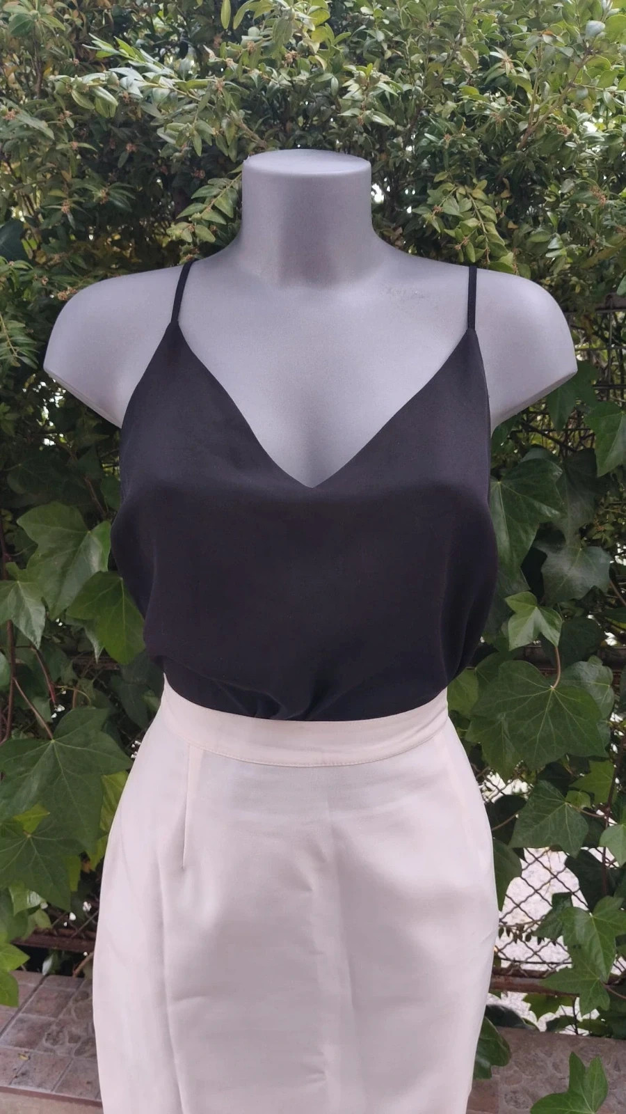 Top lencero negro Primark - Talla 42 (L) - Efecto Satén 🌈 – Primark – taille XL / 42 / 14
