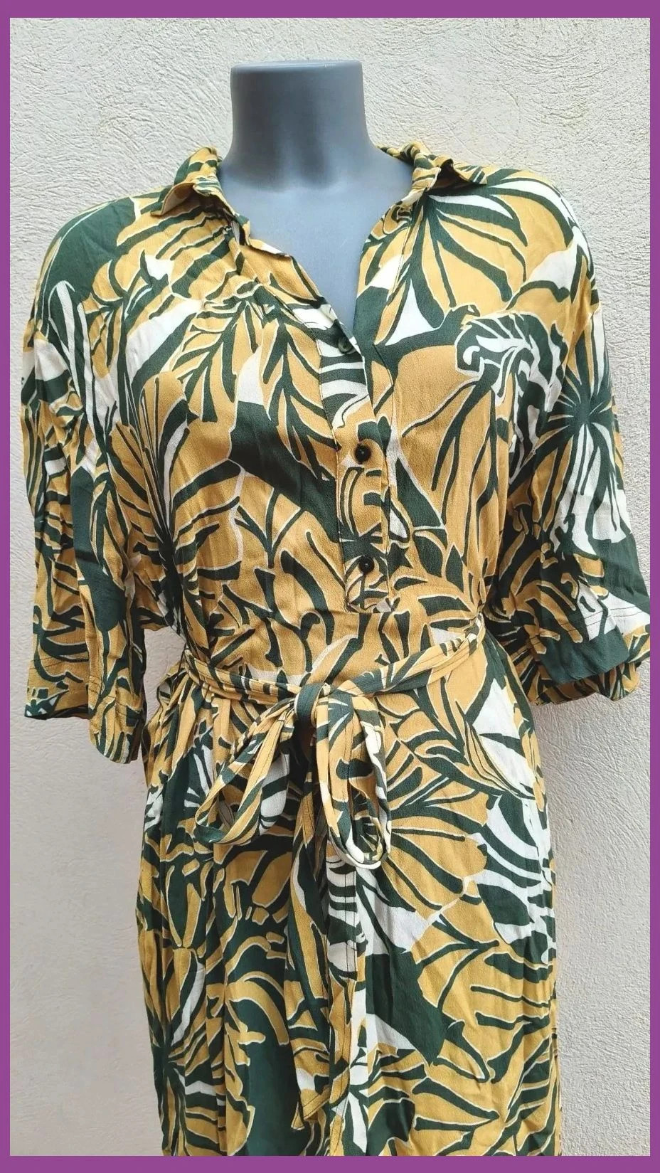 Vestido Camisero Estampado Tropical - Woman El Corte Inglés 🌈 – El Corte Inglés – taille M / 38 / 10 2