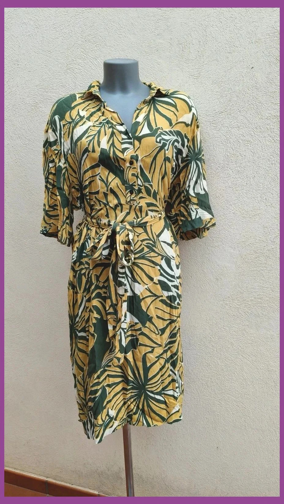 Vestido Camisero Estampado Tropical - Woman El Corte Inglés 🌈 – El Corte Inglés – taille M / 38 / 10